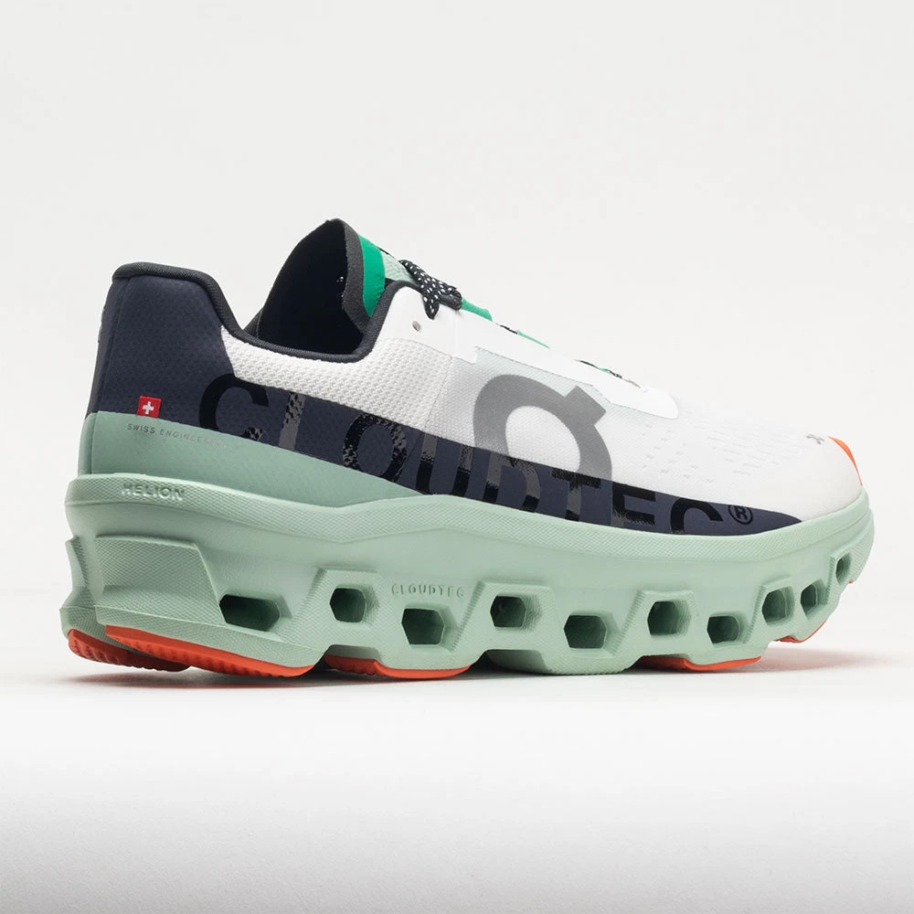 On Running On Cloudmonster Men's Undyed White/Creek 8 On Running On Cloudmonster Men's Undyed White/Creek - Image 6